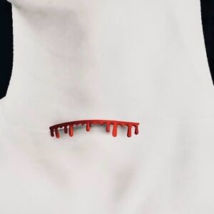 “Bloody Gash” Dripping Oozing Vampire Bite Slit Throat Murder Horror Gory Choker